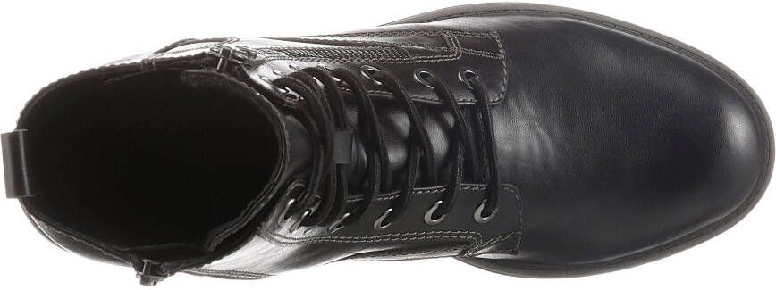 Tamaris Hoge veterschoenen SHAE blokhak veterschoenen laarsjes met decoratieve ritssluiting