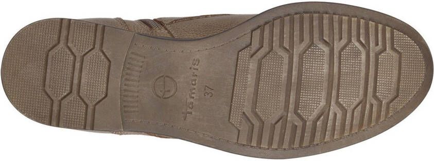 Tamaris Hoge veterschoenen SHAE blokhak veterschoenen laarsjes met decoratieve ritssluiting