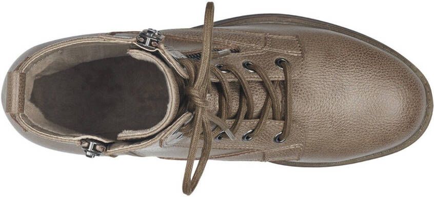 Tamaris Hoge veterschoenen SHAE blokhak veterschoenen laarsjes met decoratieve ritssluiting