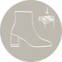 Tamaris Laarsjes blokhak business schoen ankleboots met t-logo decoratie - Thumbnail 8
