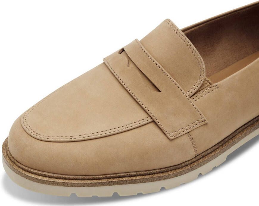 Tamaris Loafers blokhak instapschoen lage schoen zakelijke schoen met sierband