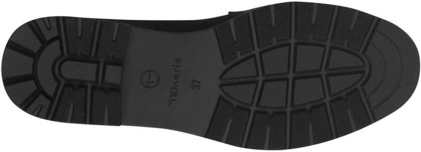 Tamaris Loafers blokhak instapschoen lage schoen zakelijke schoen met sierband