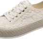 Tamaris Plateausneakers freizeitschoen lage schoen veterschoen met haakapplicatie - Thumbnail 8