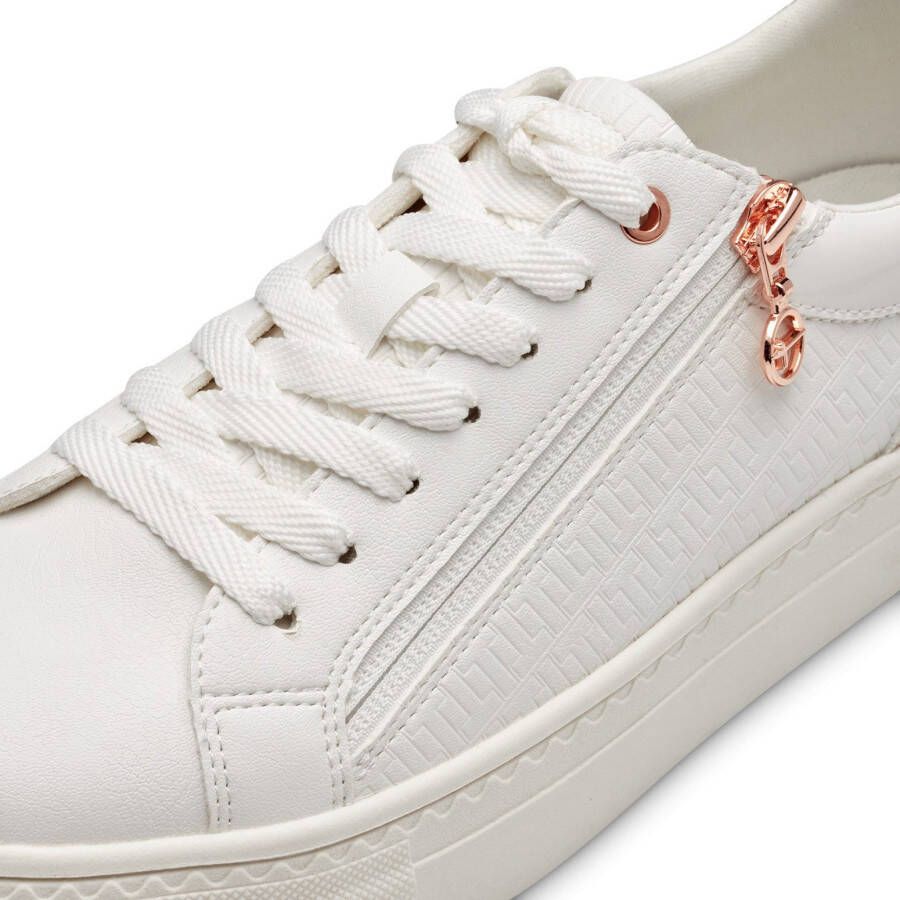 Tamaris Plateausneakers vrijetijdsschoen lage schoen veterschoen in vegan uitvoering