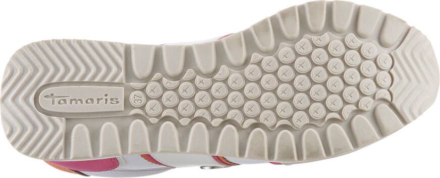 Tamaris Plateausneakers plateau vrijetijdsschoen halfschoen veterschoen in materiaalmix