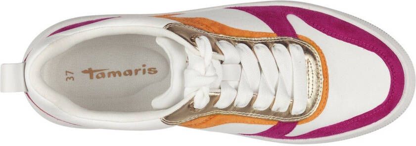 Tamaris Plateausneakers met praktische verwisselbare binnenzool vrijetijdsschoen lage schoen veterschoen