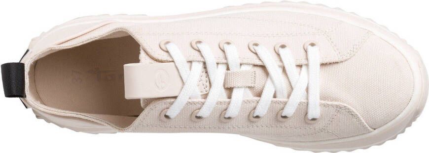Tamaris Plateausneakers MILENA vrijetijdsschoen lage schoen veterschoen met touch-it-uitrusting