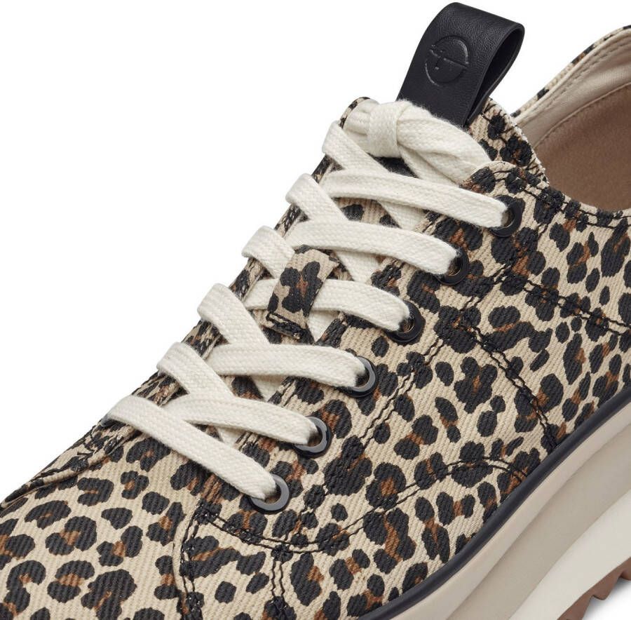 Tamaris Plateausneakers MILENA vrijetijdsschoen lage schoen veterschoen met touch-it-uitrusting