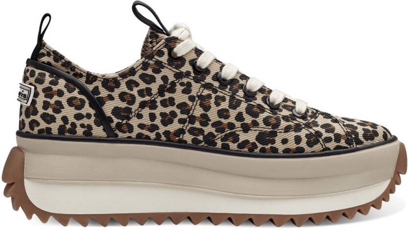 Tamaris Plateausneakers MILENA vrijetijdsschoen lage schoen veterschoen met touch-it-uitrusting