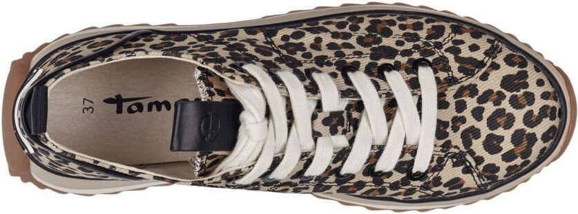 Tamaris Plateausneakers MILENA vrijetijdsschoen lage schoen veterschoen met touch-it-uitrusting