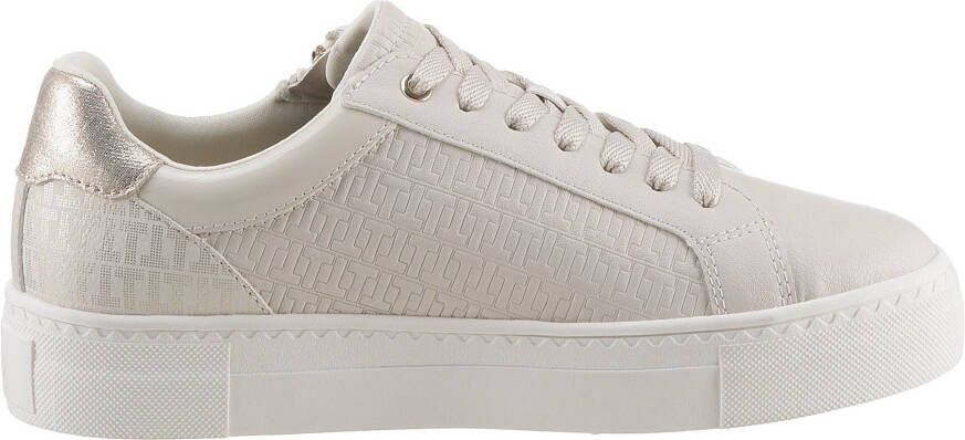 Tamaris Plateausneakers vrijetijdsschoen lage schoen veterschoen in vegan uitvoering
