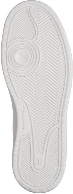 Tamaris Plateausneakers veterschoen halfhoge schoen met opvallende sierstenen op de hiel