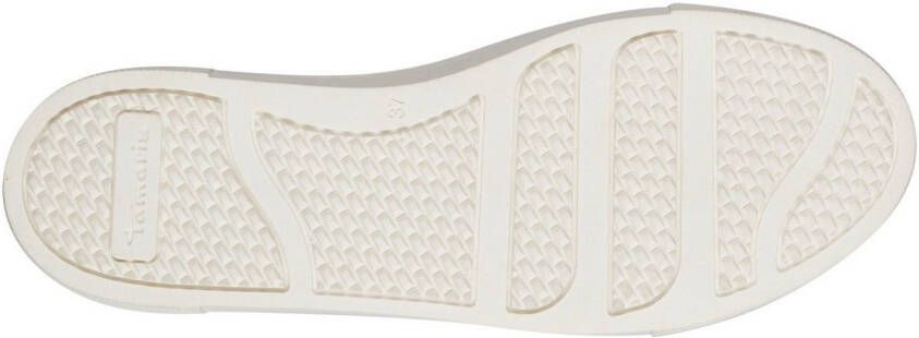 Tamaris Plateausneakers vrijetijdsschoen halfschoen veterschoen met inzetten en glinsterdetails