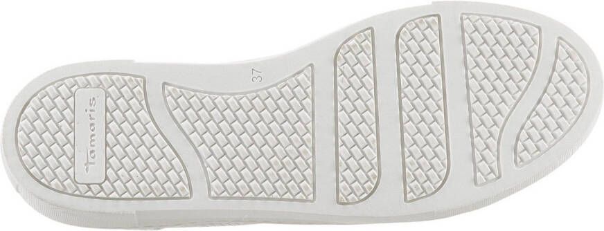 Tamaris Plateausneakers vrijetijdsschoen halfschoen veterschoen met inzetten en glinsterdetails