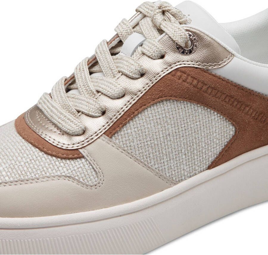 Tamaris Plateausneakers vrijetijdsschoen lage schoen veterschoen met contrastafwerkingen