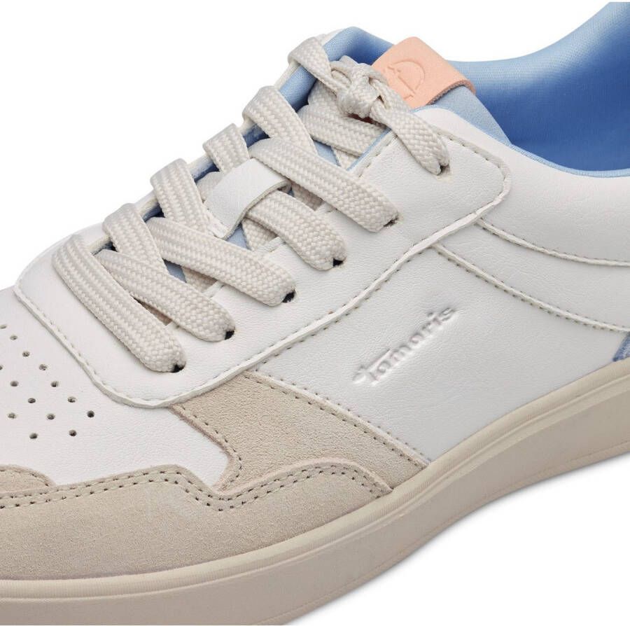Tamaris Plateausneakers vrijetijdsschoen lage schoen veterschoen met contrastafwerkingen