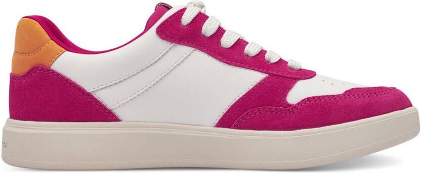 Tamaris Plateausneakers vrijetijdsschoen lage schoen veterschoen met contrastafwerkingen