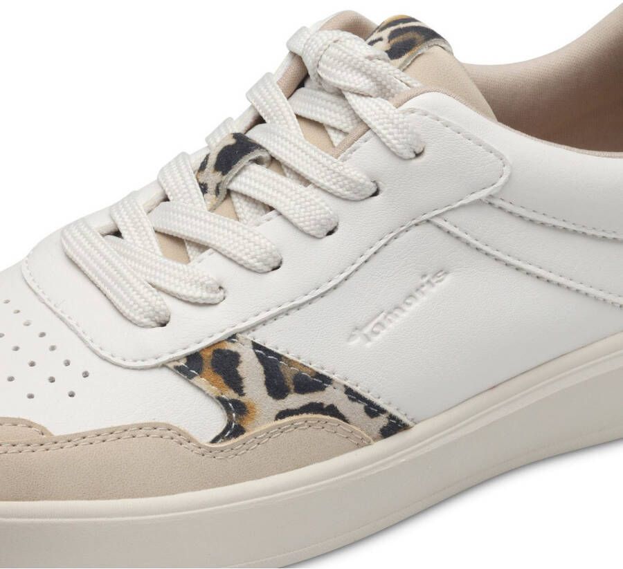 Tamaris Plateausneakers vrijetijdsschoen lage schoen veterschoen met contrastafwerkingen