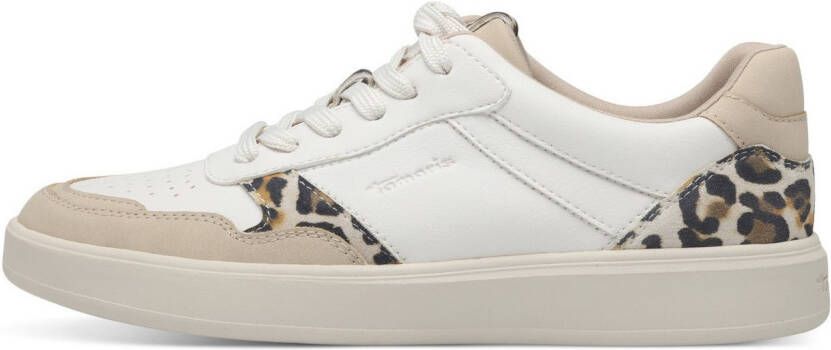 Tamaris Plateausneakers vrijetijdsschoen lage schoen veterschoen met contrastafwerkingen