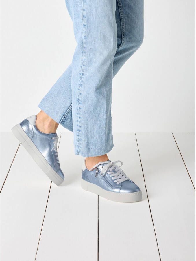 Tamaris Plateausneakers vrijetijdsschoen lage schoen veterschoen met gepolsterde schacht