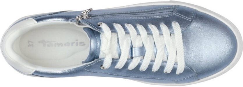 Tamaris Plateausneakers vrijetijdsschoen lage schoen veterschoen met gepolsterde schacht
