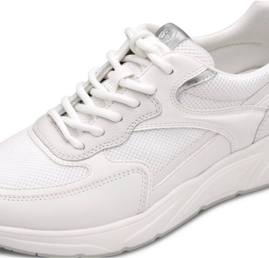 Tamaris Plateausneakers vrijetijdsschoen lage schoen veterschoen met gepolsterde schacht