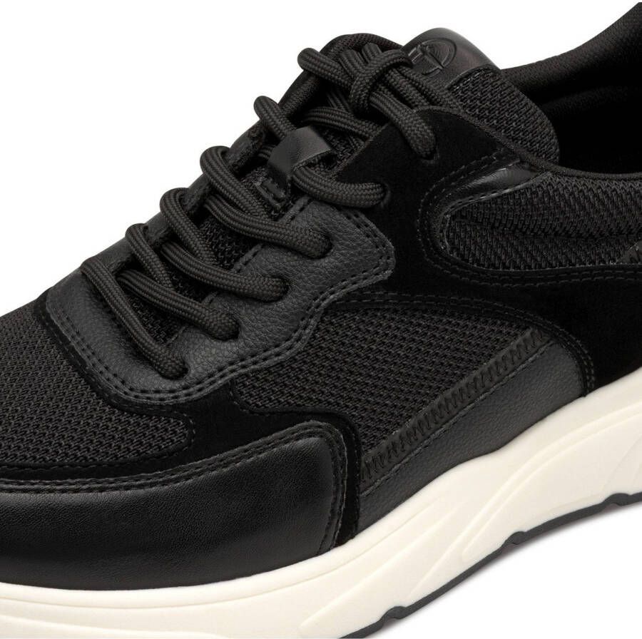 Tamaris Plateausneakers vrijetijdsschoen lage schoen veterschoen met gepolsterde schacht