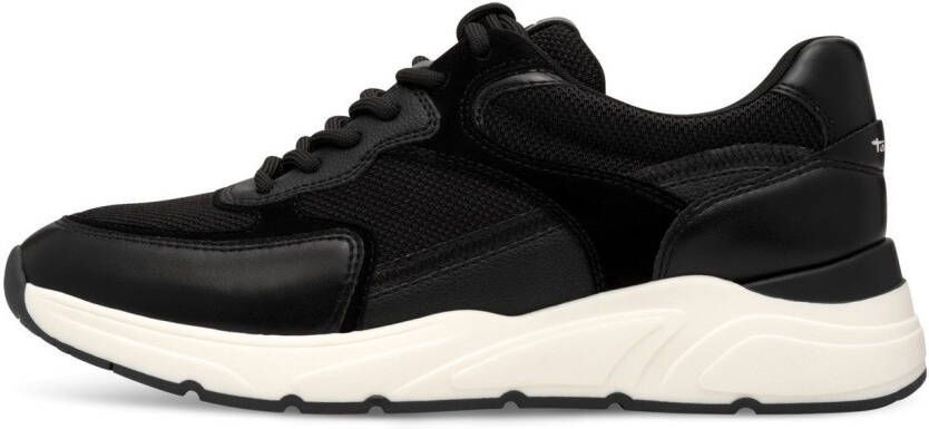 Tamaris Plateausneakers vrijetijdsschoen lage schoen veterschoen met gepolsterde schacht