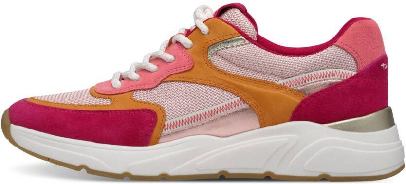 Tamaris Plateausneakers vrijetijdsschoen halfschoen veterschoen met gepolsterde schacht