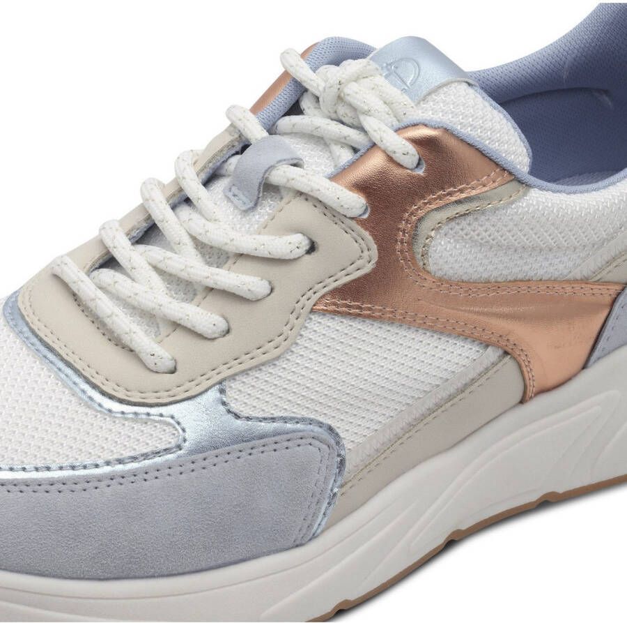 Tamaris Plateausneakers vrijetijdsschoen halfschoen veterschoen met gepolsterde schacht