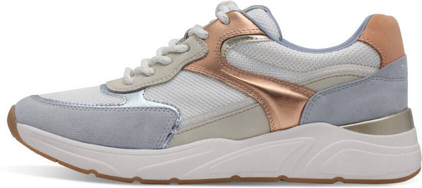 Tamaris Plateausneakers vrijetijdsschoen halfschoen veterschoen met gepolsterde schacht