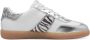 Tamaris Plateausneakers vrijetijdsschoen lage schoen veterschoen met glitter op de hiel - Thumbnail 6