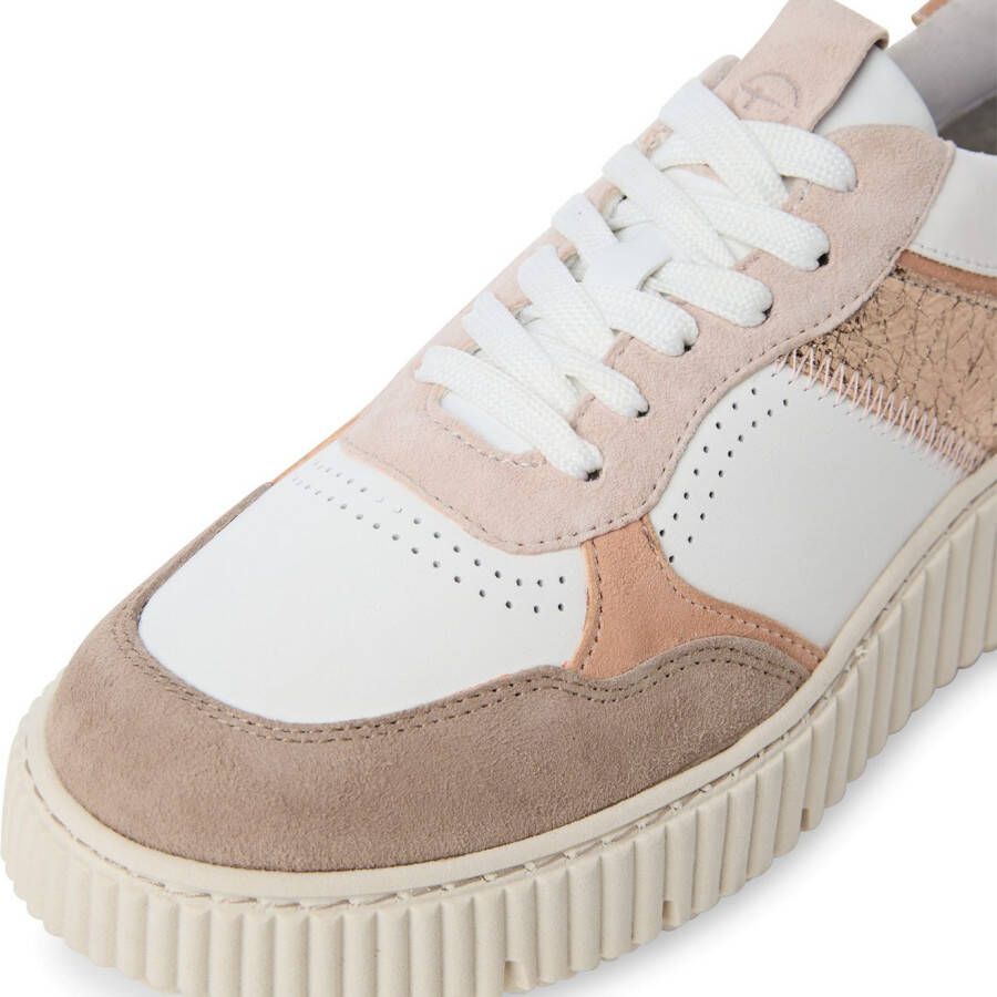 Tamaris Plateausneakers vrijetijdsschoen lage schoen veterschoen met touch-it-technologie