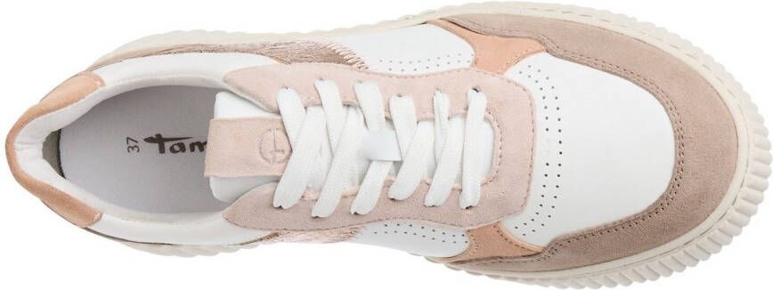 Tamaris Plateausneakers vrijetijdsschoen lage schoen veterschoen met touch-it-technologie