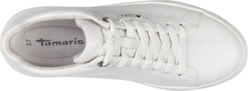 Tamaris Plateausneakers vrijetijdsschoen lage schoen veterschoen met verwisselbare binnenzool