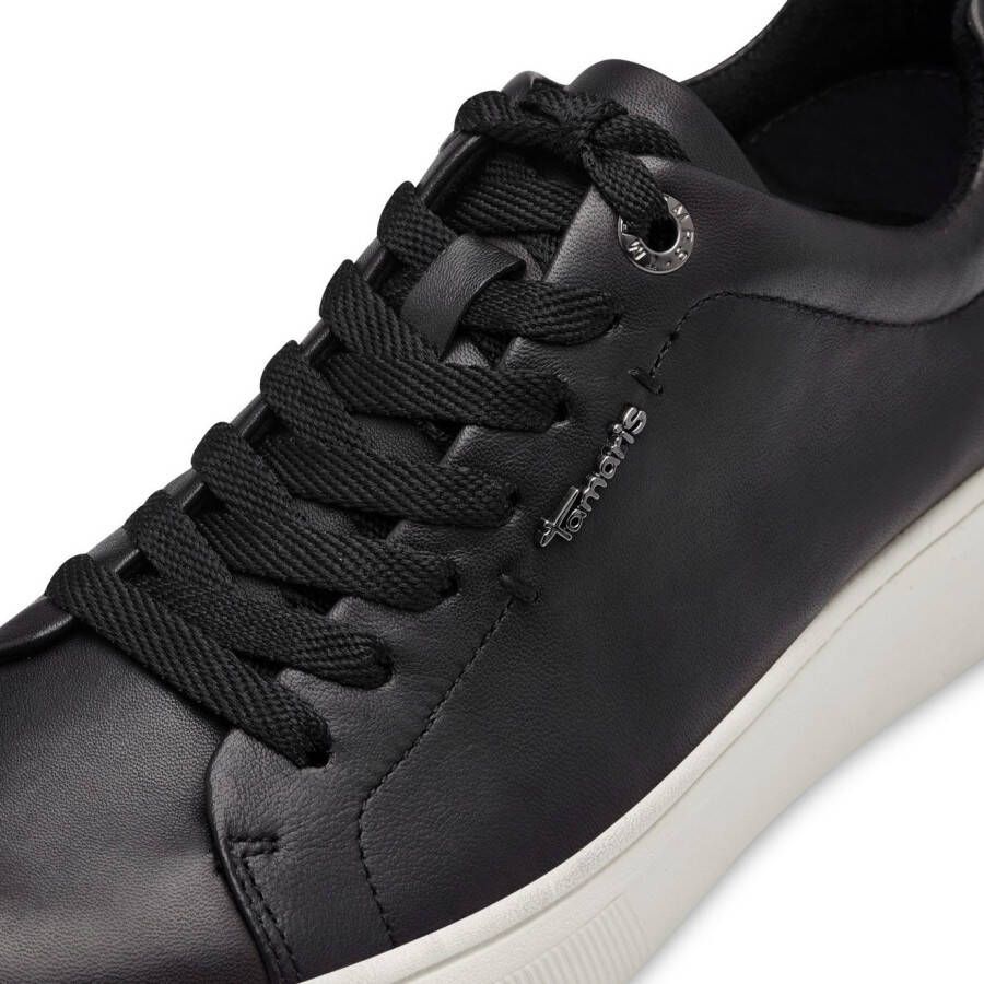 Tamaris Plateausneakers vrijetijdsschoen lage schoen veterschoen met verwisselbare binnenzool