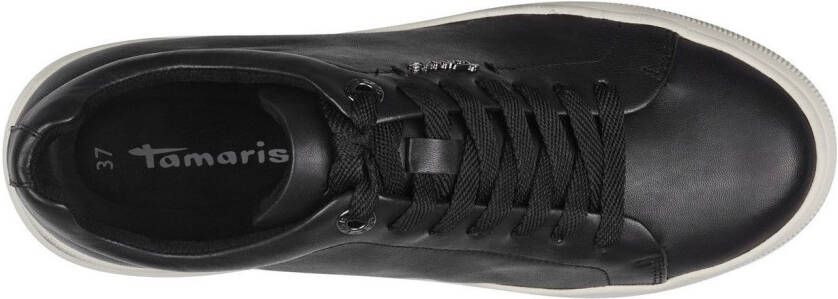 Tamaris Plateausneakers vrijetijdsschoen lage schoen veterschoen met verwisselbare binnenzool