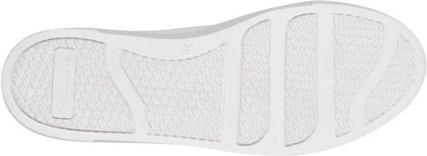 Tamaris Plateausneakers vrijetijdsschoen lage schoen veterschoen versierd met sierstenen