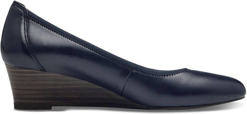 Tamaris Pumps sleehak lage schoen instapschoen met comfortabele elastische afwerking