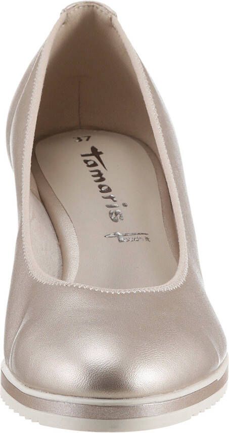 Tamaris Pumps met sleehak avondschoen wig-hak met jute beklede wig-hak