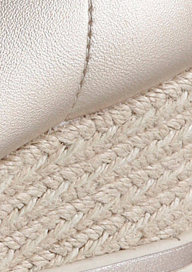 Tamaris Pumps met sleehak avondschoen wig-hak met jute beklede wig-hak