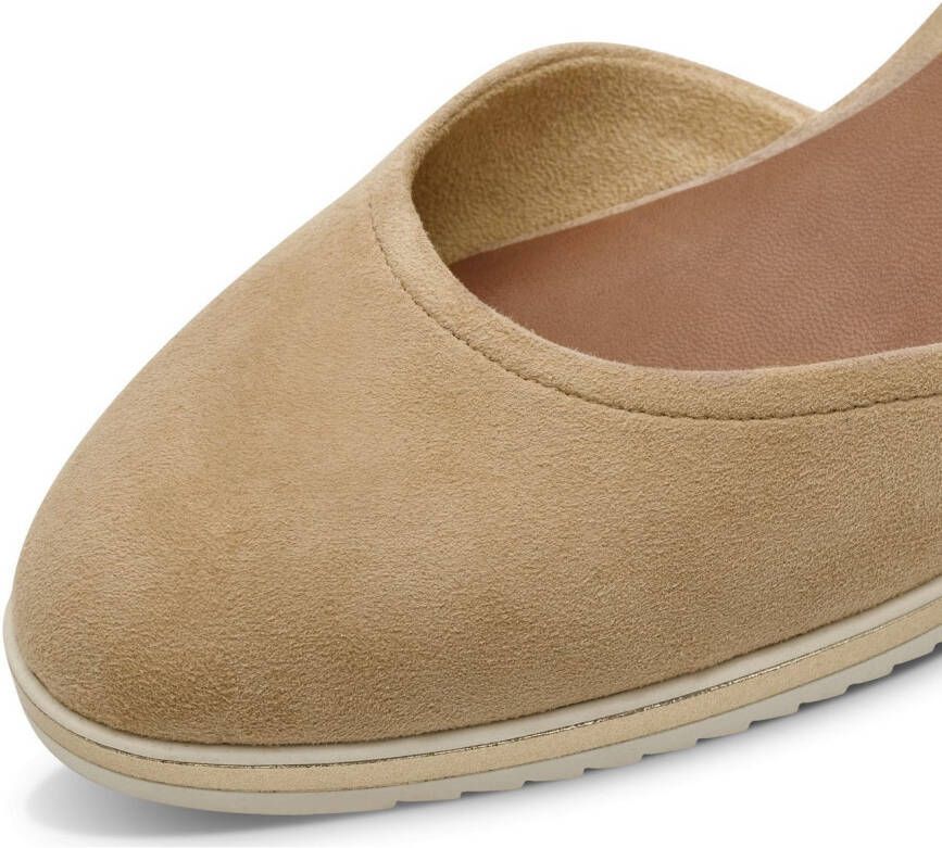 Tamaris Pumps met sleehak instapschoen riemzandan met modieuze jute-afwerking