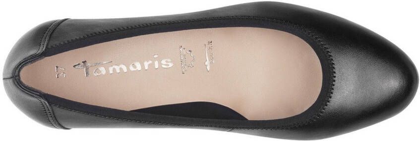 Tamaris Pumps sleehak lage schoen instapschoen met comfortabele elastische afwerking