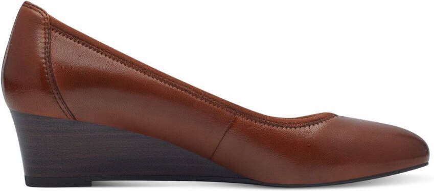 Tamaris Pumps sleehak lage schoen instapschoen met comfortabele elastische afwerking