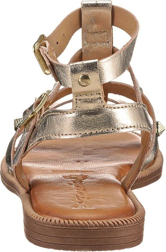 Tamaris Romeinse sandalen in een metallic look