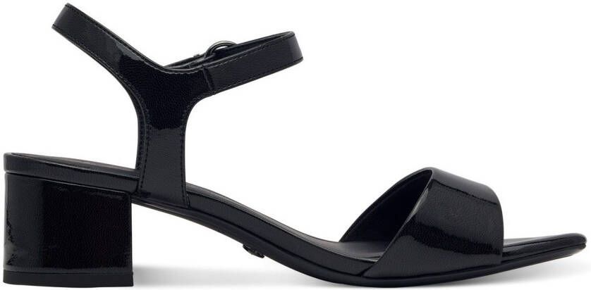 Tamaris Sandaaltjes blokhak feestdagenschuh avondschuh klittenband onder de siergesp
