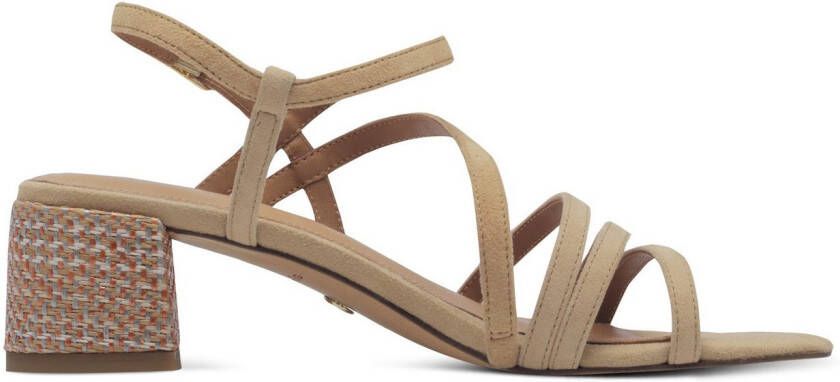 Tamaris Sandaaltjes blokhak avondschuh zomerschoen met verstelbare gesp