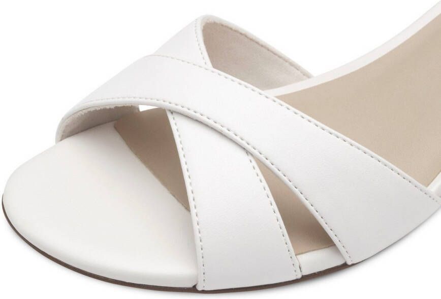 Tamaris Sandaaltjes blokhak avondschuh huwelijkschoen met gekruiste bandages