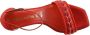 Tamaris Stijlvolle zwarte leren hoge hak sandalen Black Dames - Thumbnail 101