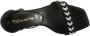 Tamaris Stijlvolle zwarte leren hoge hak sandalen Black Dames - Thumbnail 95